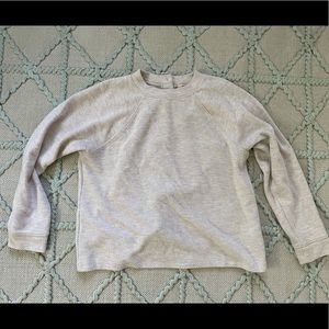 Madewell cream back button sweater